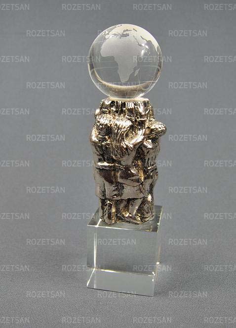 VIP Kristal Gümüş Plaket 04R